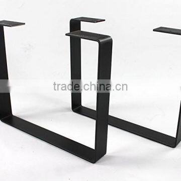 Online sales Furniture leg type antique cast iron metal table base black U legs