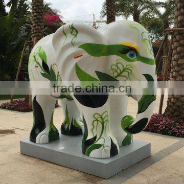 Fiberglass garden elephant sculpture