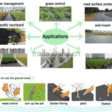 Agricultural Black PP Woven Fabric for Weed Control and Ground Cover Mat