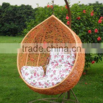 Trade Assurance Egg Shape Garden Swing Rattan Chair photo-3