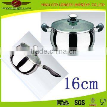 Cookware Stainless Steel Soup Milk Warmer Pot Set