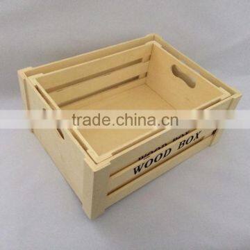 China Supplier Antique Natural Wood Fruit Box Wholesale