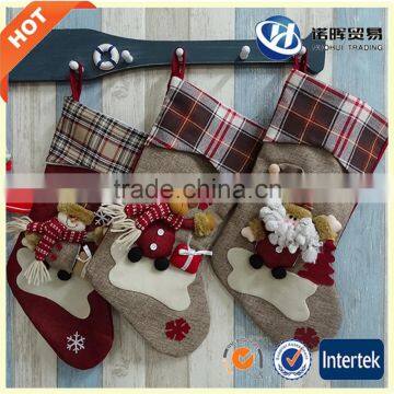 Promotional Good print Felt stocking Christmas Sock supplier