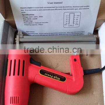 1500w Lower Noise Handheld Floor Electric Nail Gun Portable Electric Brad Nailer photo-4
