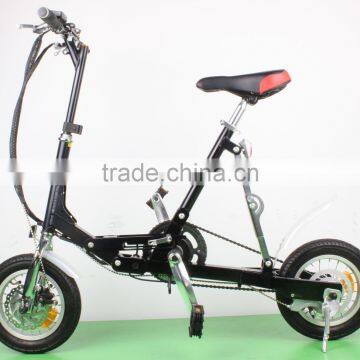 Small electric folding bike with aluminum frame