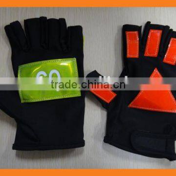 UPF50+ Lycra Sun Protective Reflective Traffic Gloves photo-5