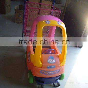 (supermarket equipment) power-operated supermarket shopping toy car shopping trolley