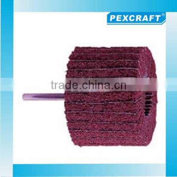 Non-woven abrasive with abrasive cloth impregnation flap wheels