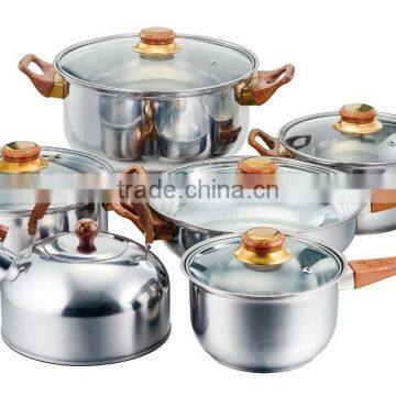 JSD 11PCS Stainless Steel Cookware Set With Kettle