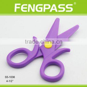 S5-1036 4.5 Inch Plastic Blades With Plastic Handle Small Scissors photo-3