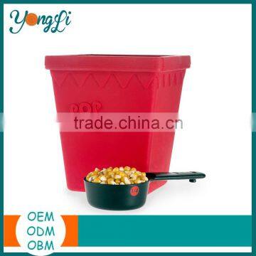 Hot Selling Heat Resistant Microwave Popcorn Popper/ Popcorn Maker & Bowl