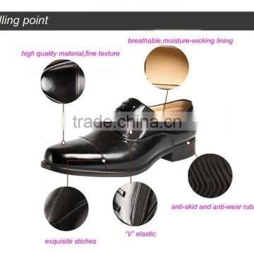 Black Rubber Outsole Business Dress Men Shoes photo-6