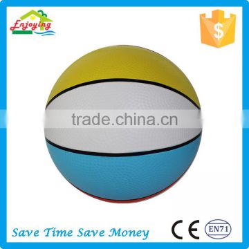 high quality enviromental material small mini kids toys rubber pvc basketball for sale