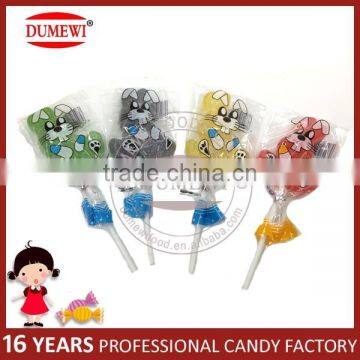 Colorful Fruity Delicious Soft Candy Rabbit Shapes Jelly Lollipop Candy photo-3