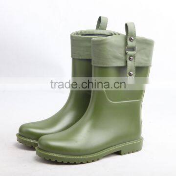 2016 New Style Flat Women's Shoes Pvc Rain Boots photo-4