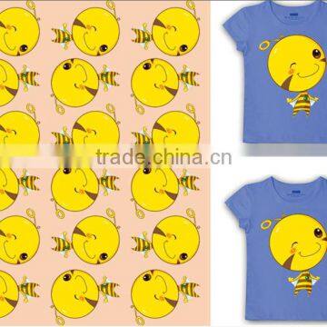Customized Beautiful bee logo Heat Transfer paper for T-shirt