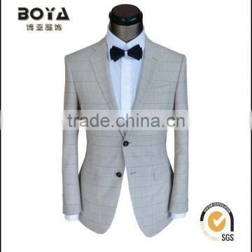 2015 new arrival beige slim fit tuxedo for men