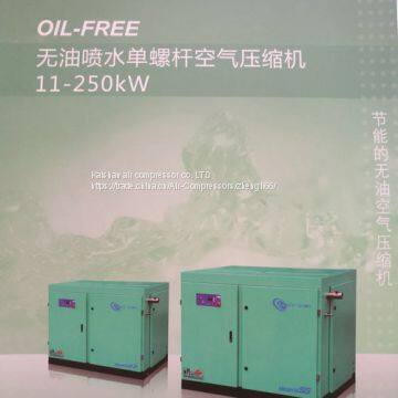 Oil-free water-lubricated screw air compressor
