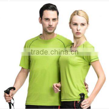 2016 Running wear dry fit Tshirt 100% polyester honeycomb mesh women and men shirt