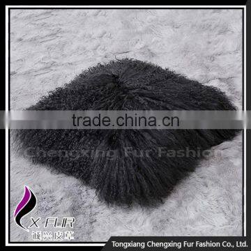 CX-D-04N New Design Large Sofa Mongolian Lamb Fur Cushions photo-2