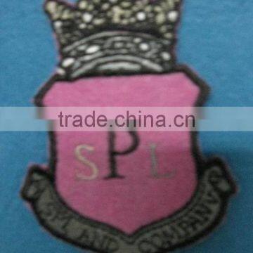 machine embroidery custom kids clothes badge