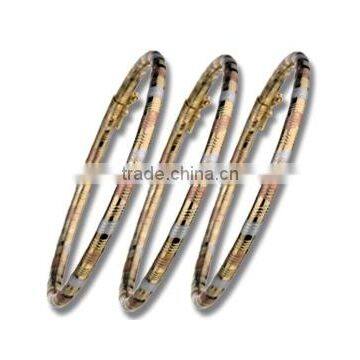 6 MM, Gold Plated Bangle, Machine Cut Bangle, Fashionable Bangle, Designer Bangle. photo-2