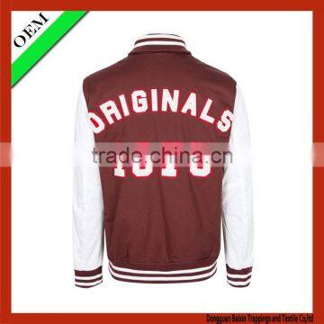 2015 Man Jacket,cheap Baseball Jacket ,plain Baseball Jacket Red photo-3