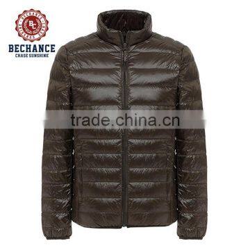 OEM Service Men Ultra Light Black Winter Down Jacket Packable Lightweight Coat Short Outwear PQ401 photo-5