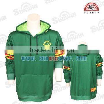 Custom Logo no Zipper Pullover Polyester Mens Clothing Hoodie photo-2