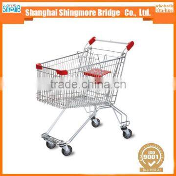 factory direct sales high quality european 120L shopping trolley with seat