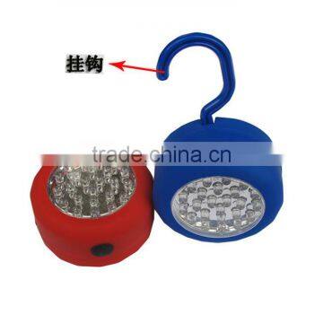 Portable Hook Camping Light Lamp Lantern Hanging Pocket Clip-On Light 24LED Black Silver Red Blue photo-3