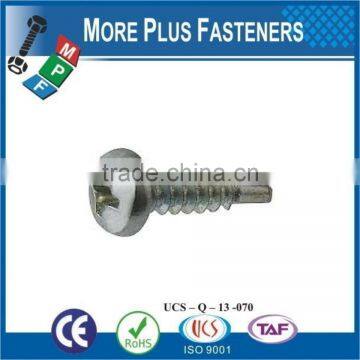 Made In Taiwan High Quality Stainless Steel Pan Head Phillips Recess Self Drilling Screw ZInc