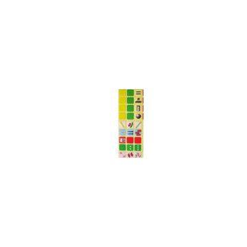 colorful printing paper sticker