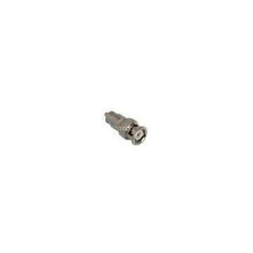 Nickel Plated CCTV BNC Connector , BNC Male to RCA Male Connector