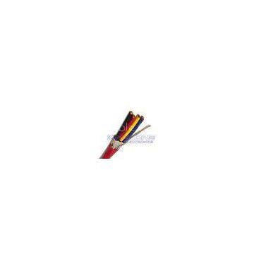 Black 14 AWG FPLR Fire Resistant Cable / 300V 4 conductor Cables