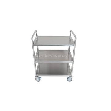 Three layer double handle warehouse cart RCS-038