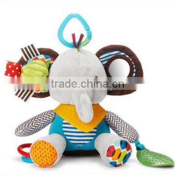 Baby Bed Car Hanging Newborn PLUSH Toy FOR Early Learning Animals Monkey/Dog/Cat/Elephant Doll photo-2
