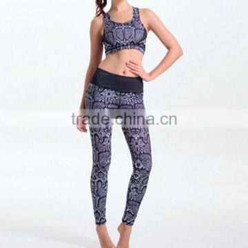 Women Yoga Set Running Bra+Pants Gym Fitness Clothes Tights Sport Wear