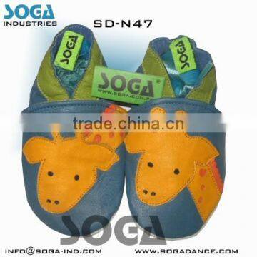 soft sole leather baby slipper