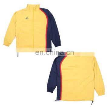 100% nylon full zip lining windbreaker tracksuit jacket