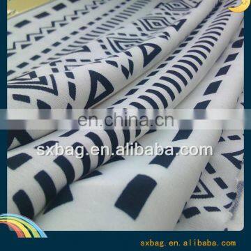 FDY polyester printed digital custom knitting fabric Jersey for lady dress garment