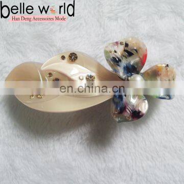 Ladies' Acetate Environmental Barrette Flower Hair Clip