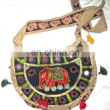 Wholesale Vintage Cotton Embroidered Girl's Shoulder Bag