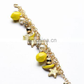 New Arrive Fashion Kids Bead Bracelets Lemon Fruit Star Colorful Beach Acrylic Bracelets photo-5