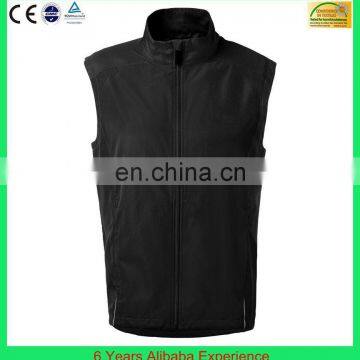 black rain vest/ man wind gilet / thin waterproof windbreaker waistcoat (6 Years Alibaba Experience)