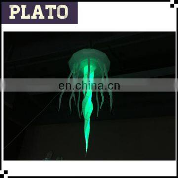 Green color small inflatable jellyfish for club shop restaurant decoration