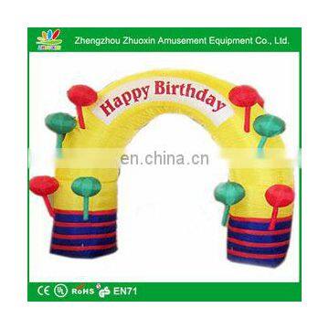 small inflatable decorative arch for happy birthday