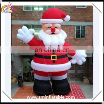 Xmas inflatable santa claus, inflatable christmas decoration, standing santa claus model from China manufacturer