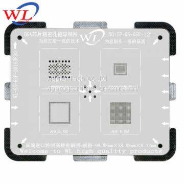 WL BGA Reballing Stencil Template For Iphone 5/5C/5S/6/6P/6s/7 BGA Rework Stencils