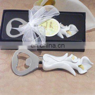 Elegant Calla lily bottle opener